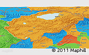 Political 3D Map of Issyk-Kul