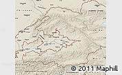 Shaded Relief Map of Osh