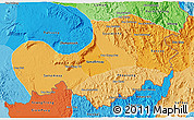 Political Shades 3D Map of Attopu