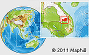 Physical Location Map of Attopu, highlighted country