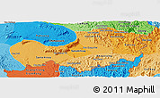 Political Shades Panoramic Map of Attopu