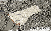 Shaded Relief 3D Map of Houay Xay, darken