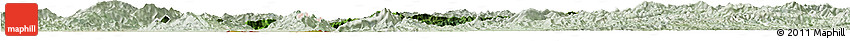 Satellite Horizon Map of Houay Xay, lighten