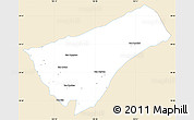 Classic Style Simple Map of Houay Xay, single color outside