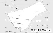 Silver Style Simple Map of Houay Xay