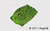 Satellite 3D Map of Pha Oudom, cropped outside