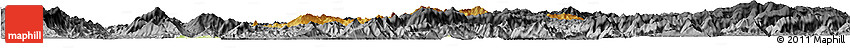 Physical Horizon Map of Pha Oudom, darken, desaturated