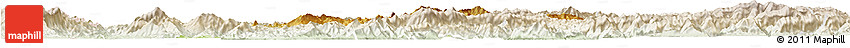 Physical Horizon Map of Pha Oudom, lighten