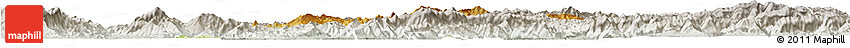 Physical Horizon Map of Pha Oudom, lighten, semi-desaturated