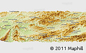 Physical Panoramic Map of Pha Oudom