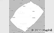 Gray Simple Map of Pha Oudom