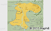 Savanna Style 3D Map of Champassack