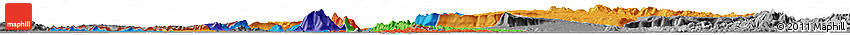 Political Horizon Map of Champassack, desaturated