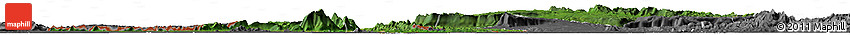 Satellite Horizon Map of Champassack, desaturated