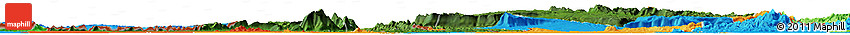 Satellite Horizon Map of Champassack, political outside
