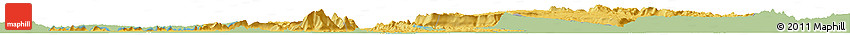Savanna Style Horizon Map of Champassack, single color outside