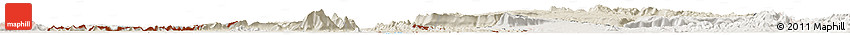 Shaded Relief Horizon Map of Champassack, lighten