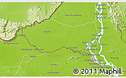 Physical 3D Map of Mounlapamok