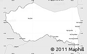 Silver Style Simple Map of Mounlapamok