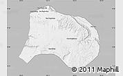 Gray Map of Paksong, single color outside
