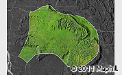 Satellite Map of Paksong, darken, desaturated
