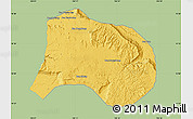 Savanna Style Map of Paksong, single color outside
