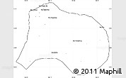 Blank Simple Map of Paksong, cropped outside