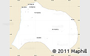 Classic Style Simple Map of Paksong, single color outside