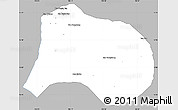Gray Simple Map of Paksong, single color outside