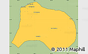 Savanna Style Simple Map of Paksong, cropped outside
