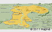 Savanna Style Panoramic Map of Champassack