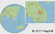 Savanna Style Location Map of Pathouphone