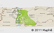 Physical Panoramic Map of Pathouphone, shaded relief outside