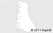 Silver Style Simple Map of Pathouphone, cropped outside