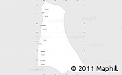 Silver Style Simple Map of Pathouphone, single color outside