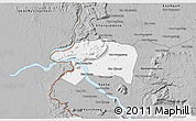 Gray 3D Map of Sanasomboune