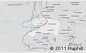 Silver Style 3D Map of Sanasomboune