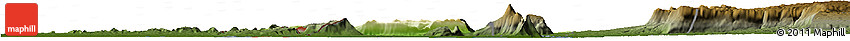 Physical Horizon Map of Sanasomboune, darken