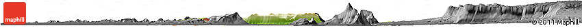 Physical Horizon Map of Sanasomboune, darken, desaturated