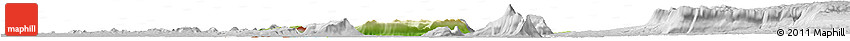 Physical Horizon Map of Sanasomboune, lighten, desaturated