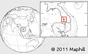 Blank Location Map of Sanasomboune