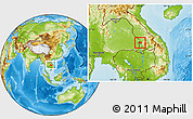 Physical Location Map of Sanasomboune