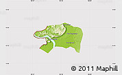 Physical Map of Sanasomboune, cropped outside