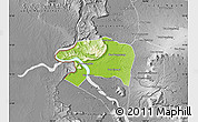 Physical Map of Sanasomboune, desaturated