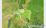 Physical Map of Sanasomboune, satellite outside