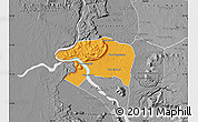 Political Map of Sanasomboune, desaturated