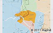 Political Map of Sanasomboune, lighten