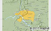 Savanna Style Map of Sanasomboune