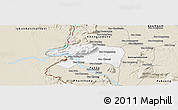 Classic Style Panoramic Map of Sanasomboune