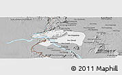 Gray Panoramic Map of Sanasomboune